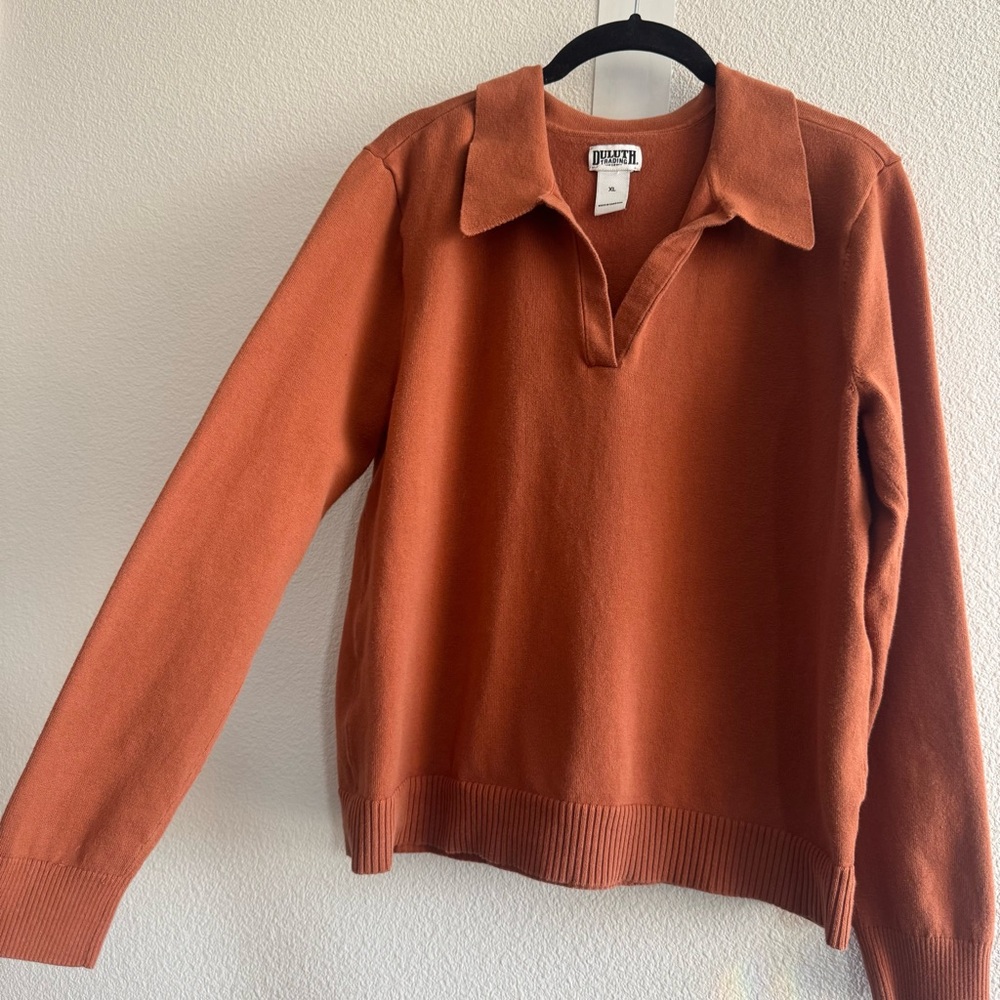 Duluth Trading Shiftless Collared Pullover Sweate… - image 4